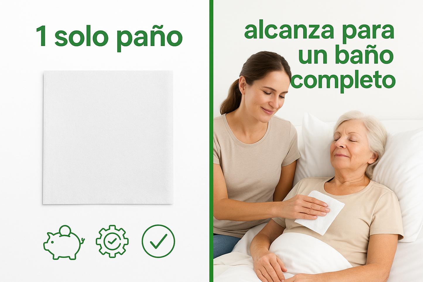En Seco Te Bañas – Toallitas de Baño Sin Enjuague para Adultos y Cuidadores