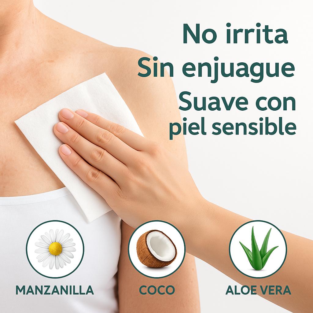 En Seco Te Bañas – Toallitas de Baño Sin Enjuague para Adultos y Cuidadores